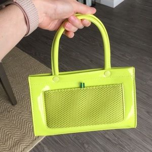NEVER USED Neon Green Purse Urban Outfitters